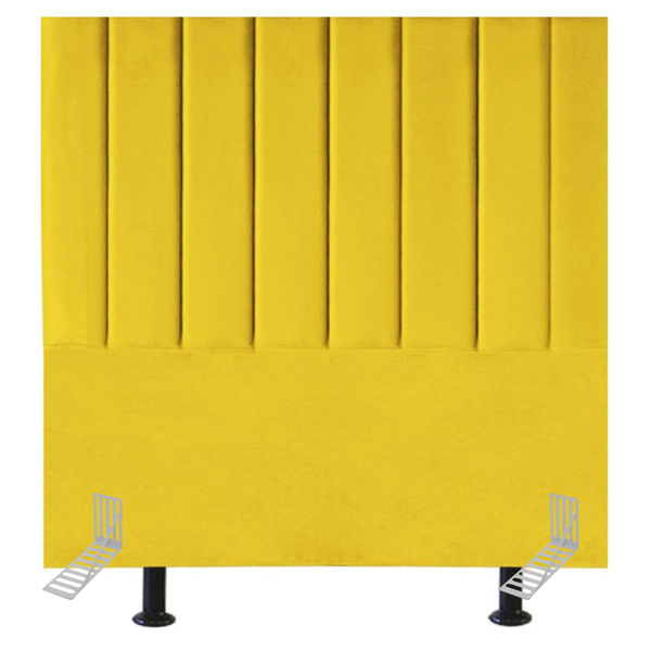 Cabeceira Estofada De Cama Casal Box 140 Cm Carolina Suede E