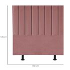 Cabeceira Estofada De Cama Casal Box 140 Cm Carolina Suede E