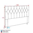 Cabeceira Estofada De Casal 140cm Multimóveis Cr35085