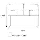 Cabeceira Estofada Donna 100 Cm Solteiro Suede Rosa Bebê - Am