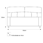 Cabeceira Estofada Donna 195 Cm King Size Suede Rosa Bebê - A