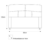 Cabeceira Estofada Donna 90 Cm Solteiro  Suede Rosa Bebê - Am