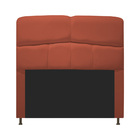Cabeceira Estofada Donna 90 Cm Solteiro  Suede Terracota - Am