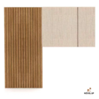 Cabeceira Estofada Dubai Casal Premium - Vlr Móveis  Nature/l