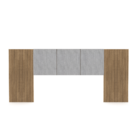 Cabeceira Estofada Dubai Casal Premium - Vlr Móveis  Nature/l