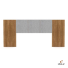 Cabeceira Estofada Dubai Casal Premium - Vlr Móveis  Nature/l