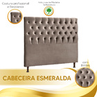 Cabeceira Estofada Esmeralda Casal Queen Size 160 Cm Para Cam
