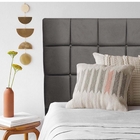 Cabeceira Estofada Espanha 160cm Queen Size Quarto Box Suede