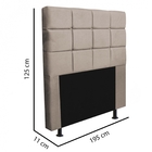 Cabeceira Estofada Espanha 195cm King Size Quarto Box Corino