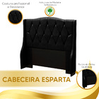 Cabeceira Estofada Esparta 160 Cm Queen - Vs Decor - Preto