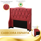 Cabeceira Estofada Esparta 160 Cm Queen - Vs Decor - Vermelho
