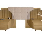 Cabeceira Estofada Extensível Casal/queen/king Com 2 Mesas De