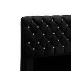 Cabeceira Estofada Fernanda 140 Cm Casal Veludo Preto Special