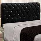 Cabeceira Estofada Fernanda 140 Cm Casal Veludo Preto Special