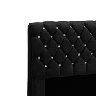 Cabeceira Estofada Fernanda 1 40 Casal Veludo Preto - Star Co