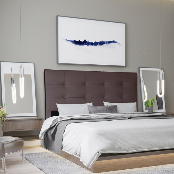 Cabeceira Estofada Flora Casal 140 Cm Para Cama Box Corano Ma