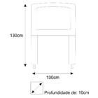 Cabeceira Estofada Geovana 100 Cm Solteiro Com Capitonê Suede