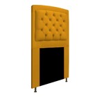 Cabeceira Estofada Geovana 100 Cm Solteiro Com Capitonê Suede