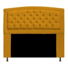 Cabeceira Estofada Geovana 140 Cm Casal Com Capitonê  Suede M