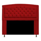 Cabeceira Estofada Geovana 140 Cm Casal Com Capitonê  Suede V