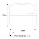 Cabeceira Estofada Geovana 160 Cm Queen Size Com Capitonê Sue