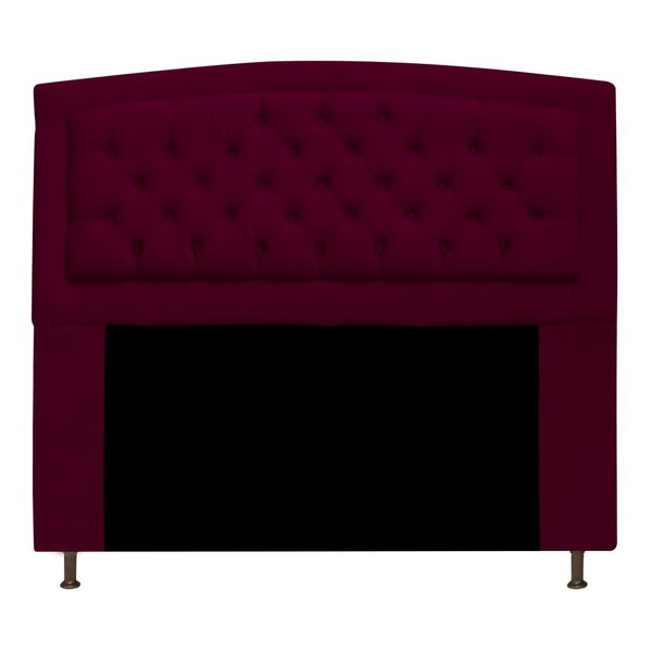 Cabeceira Estofada Geovana 160 Cm Queen Size Com Capitonê Sue
