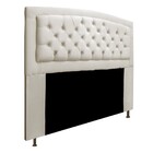 Cabeceira Estofada Geovana 195 Cm King Size Com Capitonê Sued