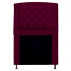 Cabeceira Estofada Geovana 90 Cm Solteiro Com Capitonê  Suede