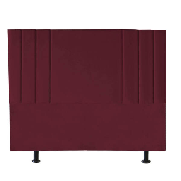 Cabeceira Estofada Grécia 160cm Queen Suede Bordo - D A Decor