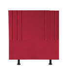 Cabeceira Estofada Grécia 90cm Solteiro Courino Vermelho - D