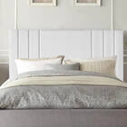 Cabeceira Estofada Grécia 90cm Solteiro Suede Branco - D A De