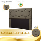 Cabeceira Estofada Helena Casal 140 Cm Para Cama Box Suede An