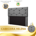 Cabeceira Estofada Helena Casal King Size 195 Cm Para Cama Bo