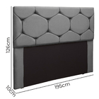 Cabeceira Estofada Helena Casal King Size 195 Cm Para Cama Bo