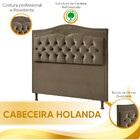 Cabeceira Estofada Holanda 0,90 Solteiro 2.0 Veludo Star Conf