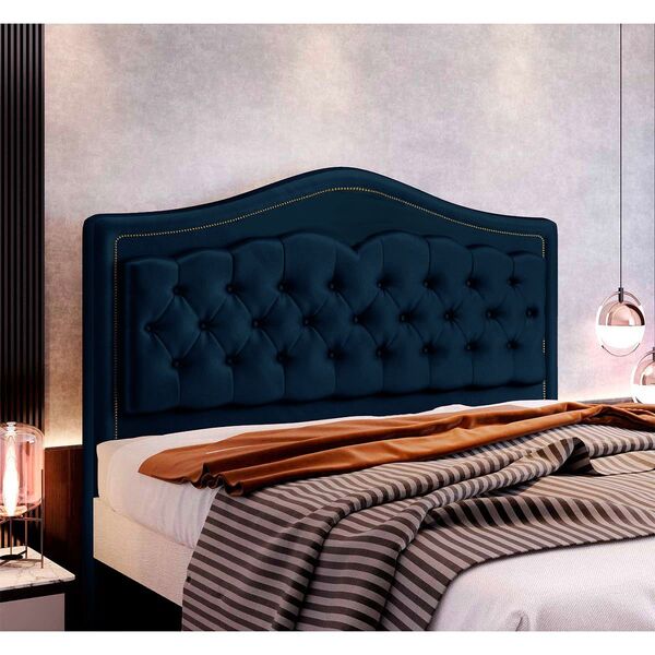 Cabeceira Estofada Holanda 0,90 Solteiro 2.0 Veludo Star Conf