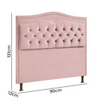 Cabeceira Estofada Holanda 0,90 Solteiro 2.0 Veludo Star Conf