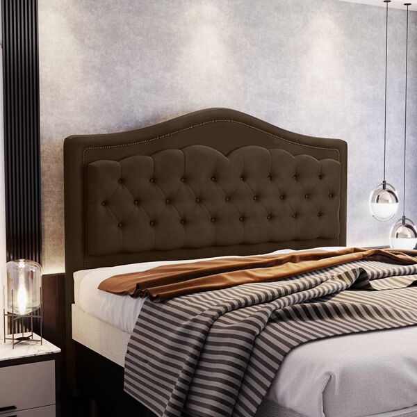 Cabeceira Estofada Holanda 0,90 Solteiro 2.0 Veludo Star Conf