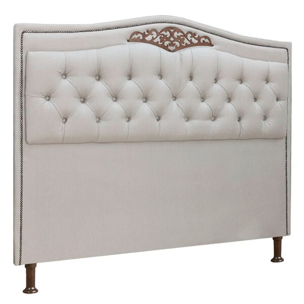 Cabeceira Estofada Holanda 0,90 Solteiro Linho Star Confort