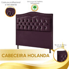 Cabeceira Estofada Holanda 1,40 Casal 2.0 Veludo Star Confort