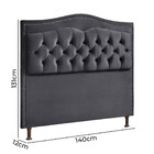 Cabeceira Estofada Holanda 1,40 Casal 2.0 Veludo Star Confort