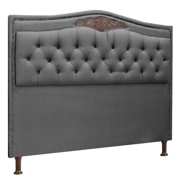 Cabeceira Estofada Holanda 1,40 Casal Linho Star Confort