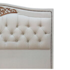 Cabeceira Estofada Holanda 1,40 Casal Linho Star Confort