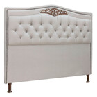 Cabeceira Estofada Holanda 1,60 Queen Linho Star Confort