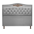 Cabeceira Estofada Holanda 1,95 King Size Linho Star Confort