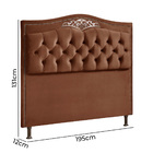 Cabeceira Estofada Holanda 1 95 2.0 King Size Veludo Terracota