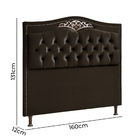 Cabeceira Estofada Holanda Casal Queen Size 160 Cm Para Cama