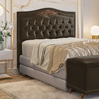 Cabeceira Estofada Holanda Casal Queen Size 160 Cm Para Cama