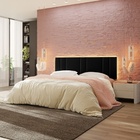 Cabeceira Estofada Iluminação Led Cama Casal King Size 200cm