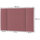 Cabeceira Estofada Iluminação Led Stella Cama Solteiro 90 Cm